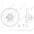 1250.E9 1250.F9 1253.88 1250.76 Radiator cooling fan